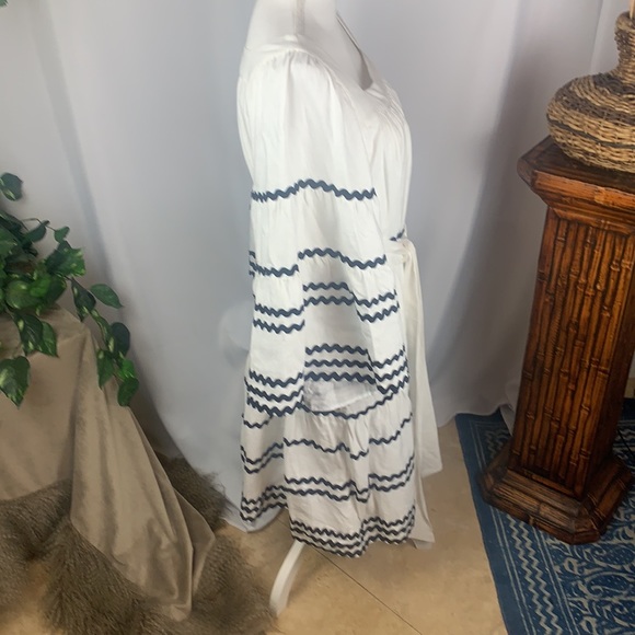 Lisa Marie Fernandez for Target Ric Rac Flare Sleeve Black and White Dress - Picture 13 of 16